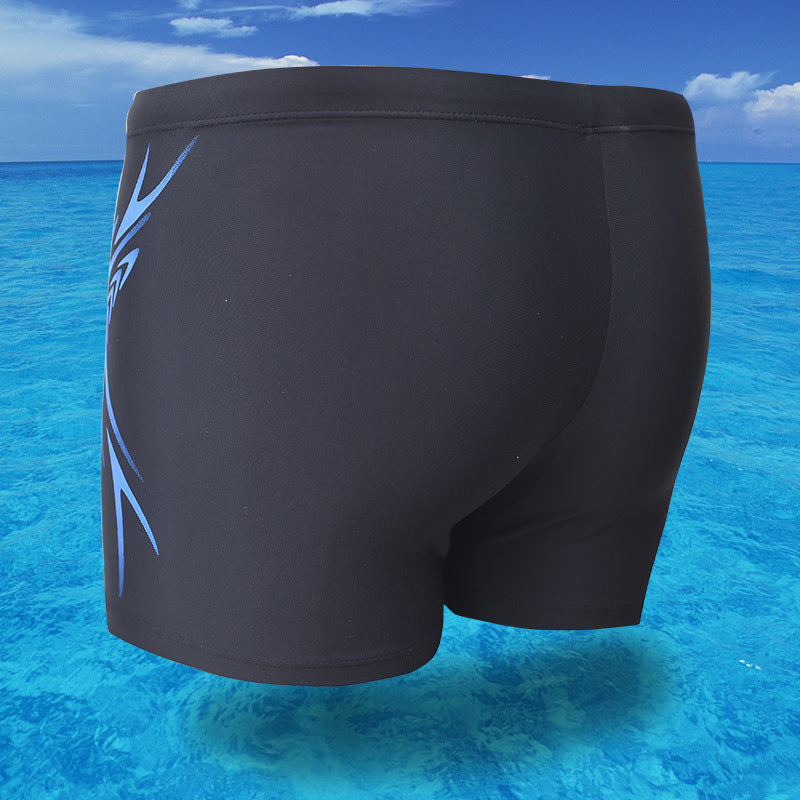 Men's boxer swimming trunks by My Store in a classic boxer-style design