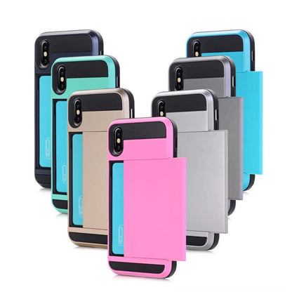 Card phone case in black with slim protective design, brand My Store