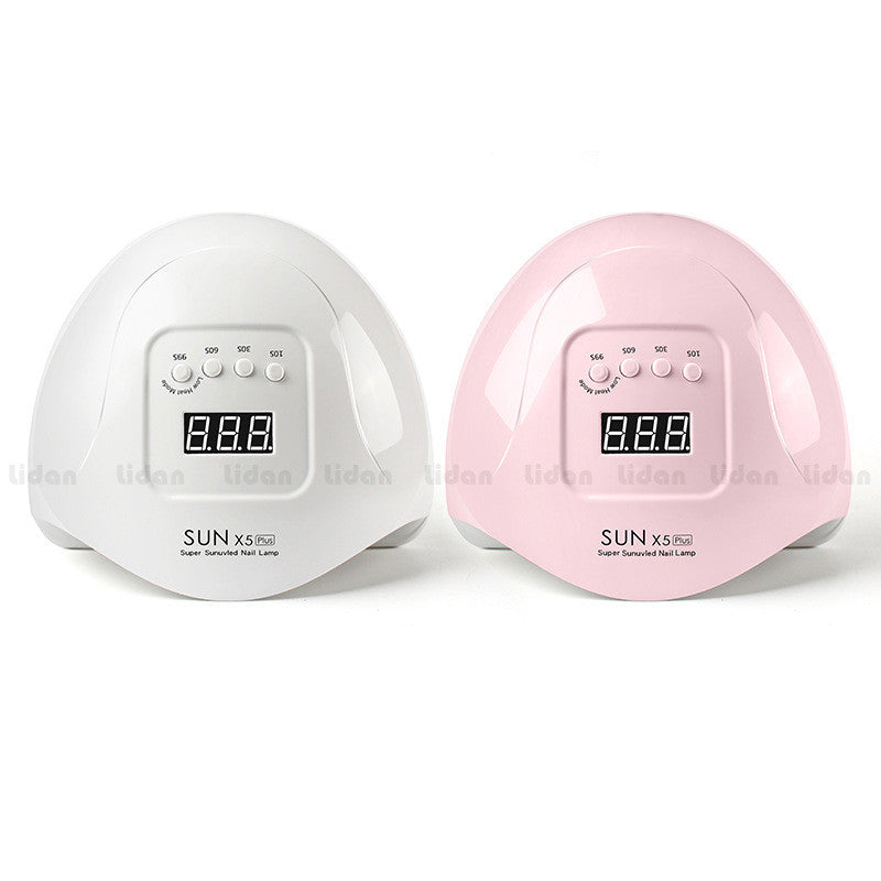 Quick Dry Nail Phototherapy Machine by My Store, white UV LED nail lamp with open hand curing area