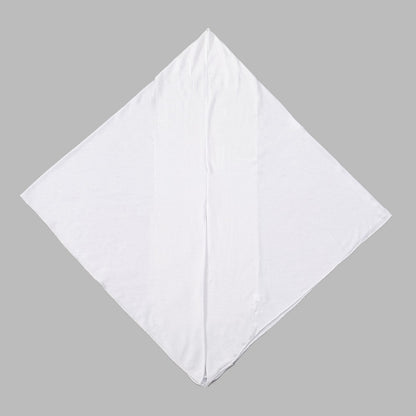 Women's versatile highly elastic soft ethnic headscarf in a patterned fabric close-up