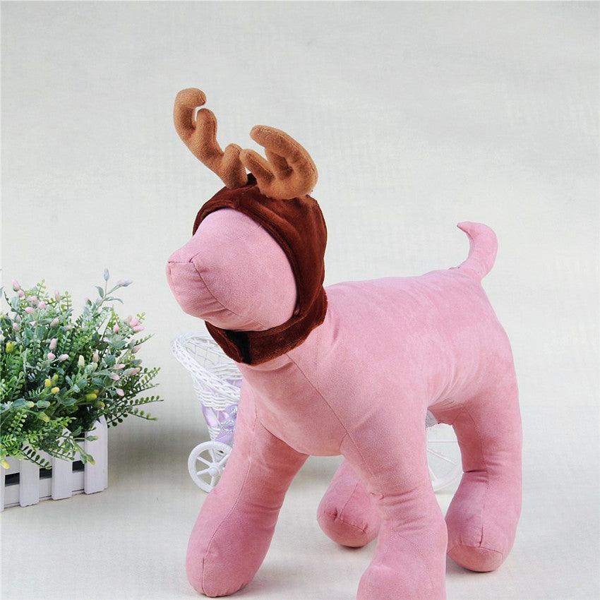 Teddy dog and cat antlers pet accessory in a playful antler design
