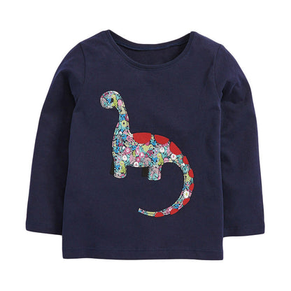 Knitted cotton boy t-shirt in soft fabric, front view