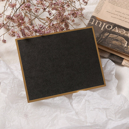 Quartet bronzing border business small card by My Store, featuring a decorative metallic border