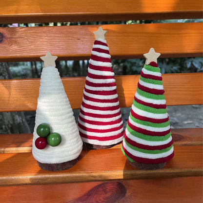 Christmas layout mini Christmas tree decorations arranged as festive holiday ornaments, My Store brand