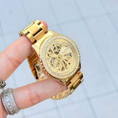 Van Gogh mechanical movement men's watch with classic analog dial and visible detailing
