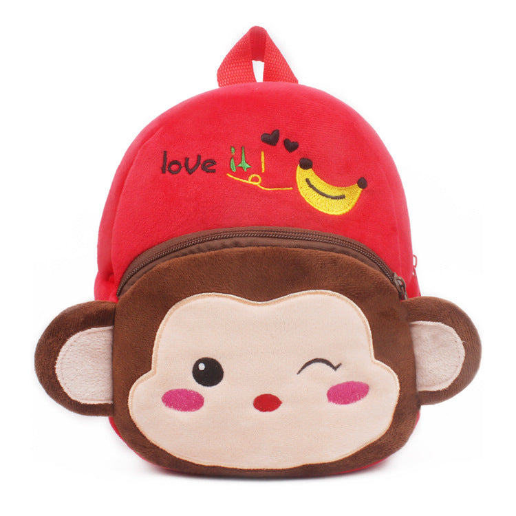 Children's schoolbag plush toy backpack in a soft, colorful design by My Store