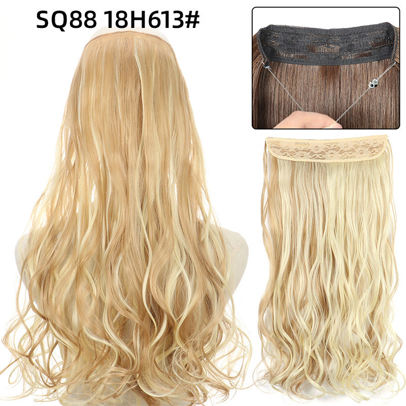 Adjustable Synthetic Hair Curtain Wig for Women