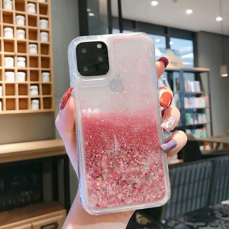 Glitter Liquid Sand Case for iPhone XS Max & More