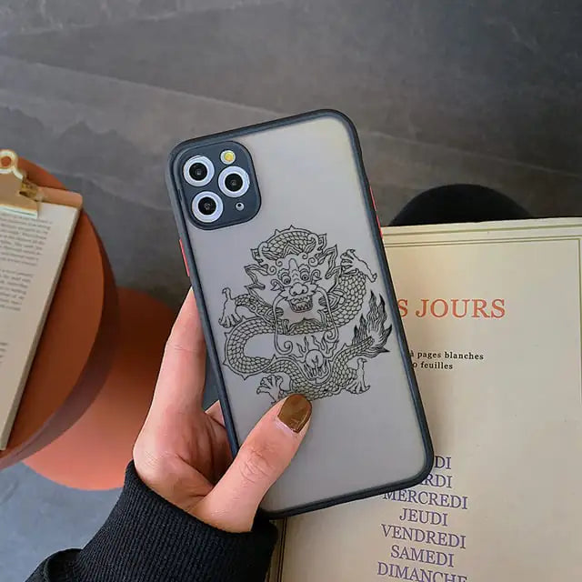 Apple-Compatible Frosted Phone Case for iPhone Models