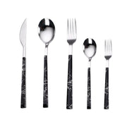 Plastic Handle Knife, Fork, Spoon - Simple Tableware