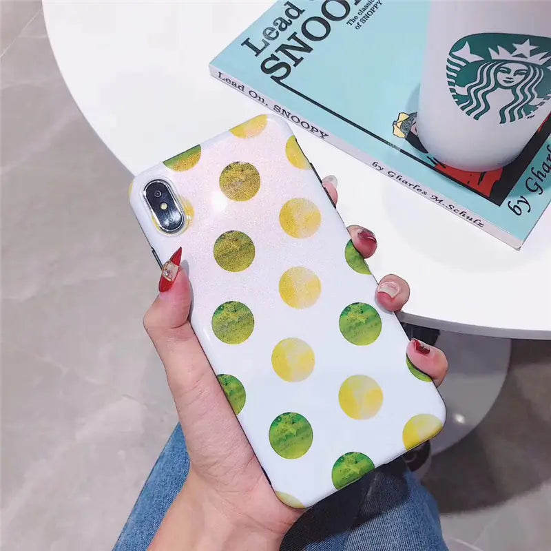 Pearl Dot Soft Case for iPhone XS Max and 8 Plus
