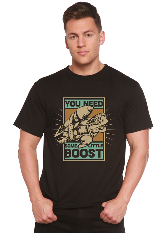 Spun Bamboo men's graphic t-shirt made of bamboo viscose and organic cotton, featuring a printed design on short sleeves.