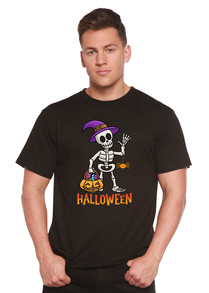 Men's Halloween graphic T-shirt by Spun Bamboo, unisex short sleeve shirt made from bamboo viscose and organic cotton.