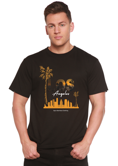 Spun Bamboo men's graphic T-shirt made from bamboo viscose and organic cotton, featuring a stylish printed design.