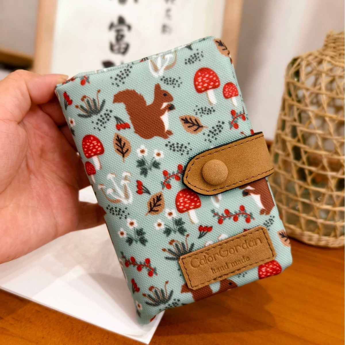Multifunctional tri-fold fashion printed wallet with multiple card slots by My Store