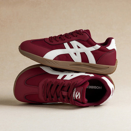 Wide-toe Springautumn training shoes with soft sole in large size, side view