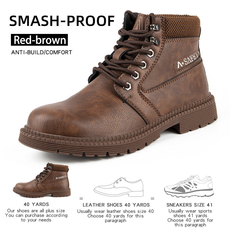 Breathable Safety Shoes with Anti-Smash and Puncture