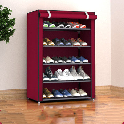 Small dustproof dormitory shoe rack, compact space-saving design by My Store