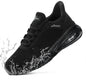 Men's waterproof non-slip work sneakers by BACKUPMYFILESNOW®, shown in black with sturdy sole and protective design for safety.