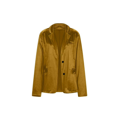 Two-button long-sleeve blazer by My Store, shown from the front