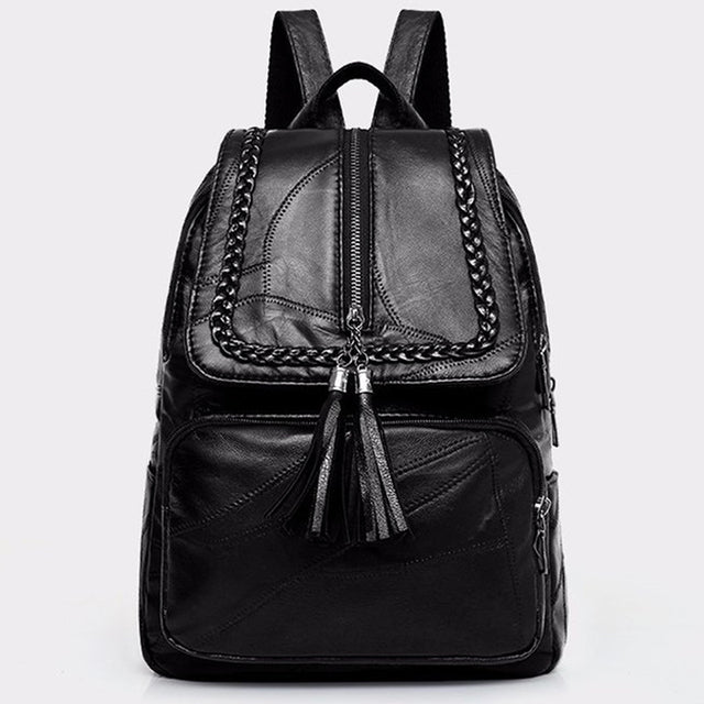 Designer Women's High-Quality Soft Leather Backpack