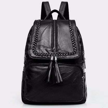 Designer Women's High-Quality Soft Leather Backpack