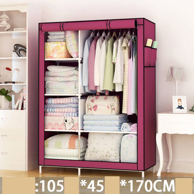 Single dormitory dust-closed wardrobe by My Store, compact storage cabinet with closed doors