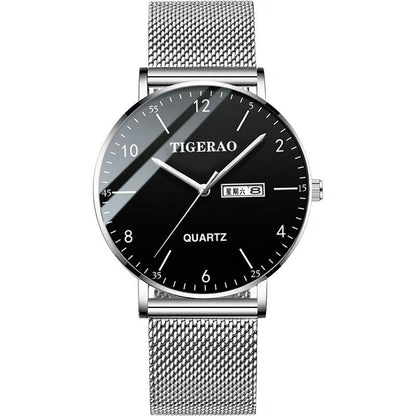 Water-resistant luminous fully automatic movement watch with a classic dial and adjustable strap