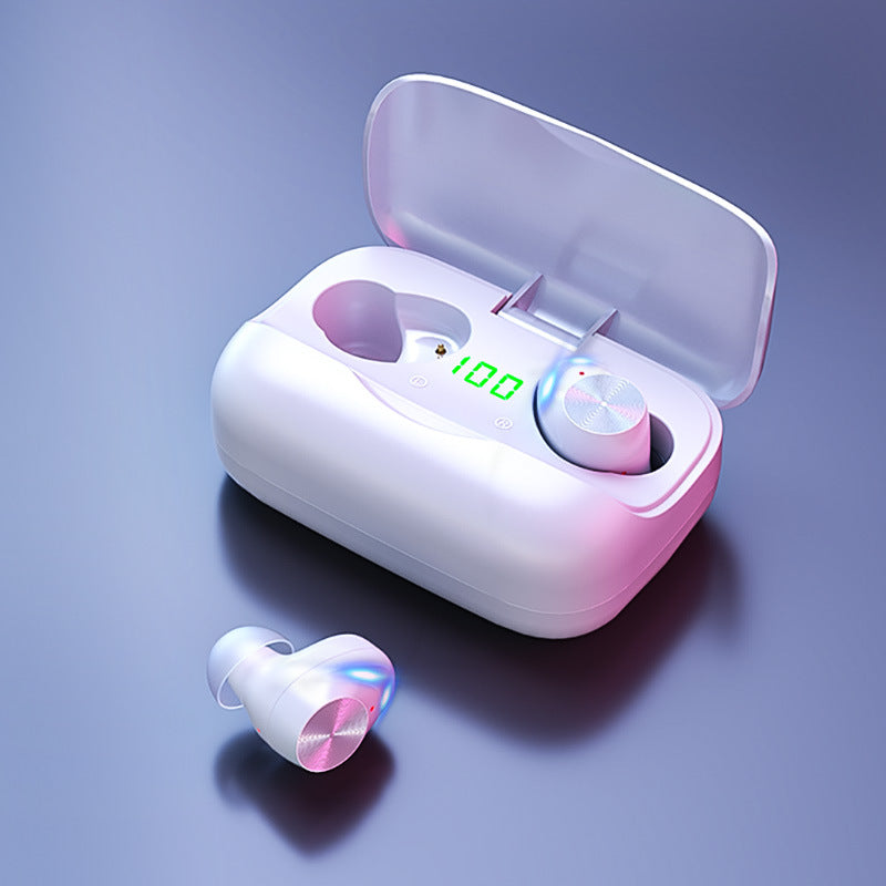 TWS-X11 wireless Bluetooth 5.0 earbuds headset by My Store, shown in a compact charging case