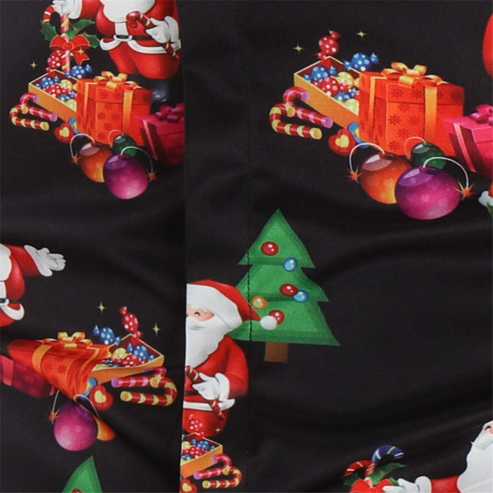 Men's Christmas shirt with festive holiday design, Foreign Trade men's clothing garment
