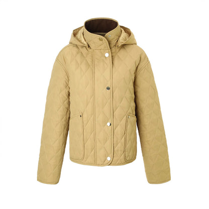 Women's short padded coat with detachable hood by My Store