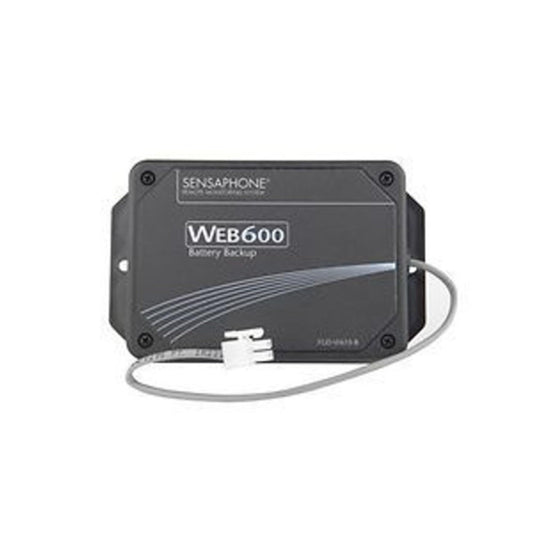 Sensaphone WEB600 PowerShield backup power supply unit by BACKUPMYFILESNOW, with visible ports and compact design.