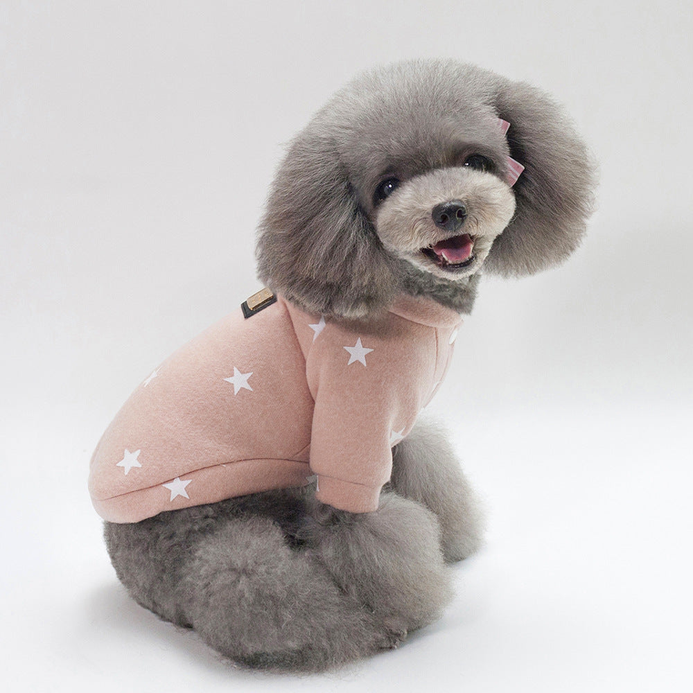 Autumn winter pet clothing pullover sweater for dogs and cats, soft warm design