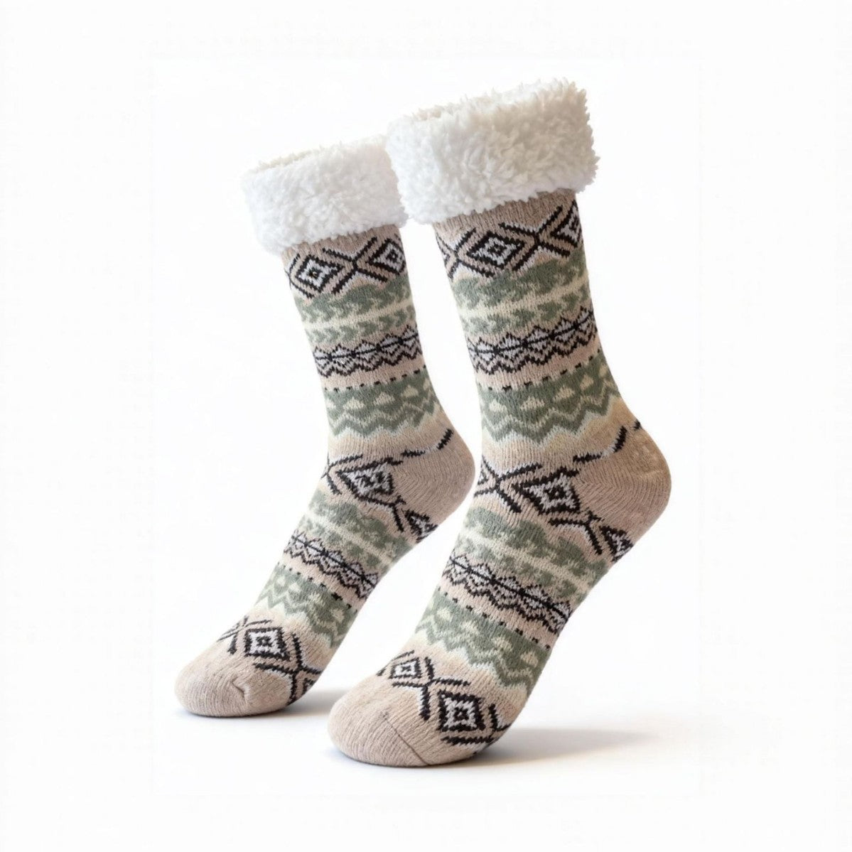 Coral fleece winter bed socks for women, soft warm design in a cozy style
