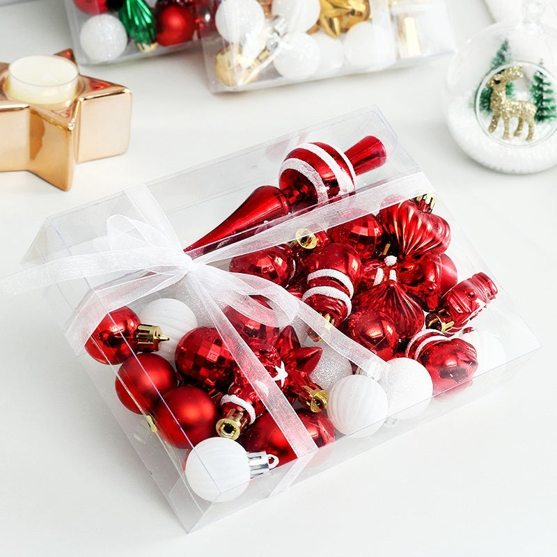 Christmas decorations ball set with colorful Christmas tree pendants by My Store