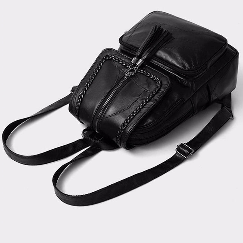 Designer Women's High-Quality Soft Leather Backpack