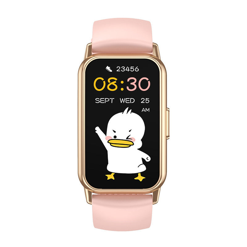 Smart Bluetooth calling women's sports watch with digital display and fitness tracking features