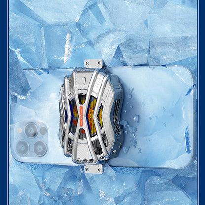 Two-way pull-up semiconductor mobile phone radiator for cooling smartphones