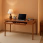 47.2Inch Oakwood Computer Desk With Storage Drawers