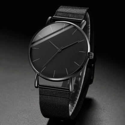 Men's quartz watch with classic analog dial and non-mechanical design by My Store
