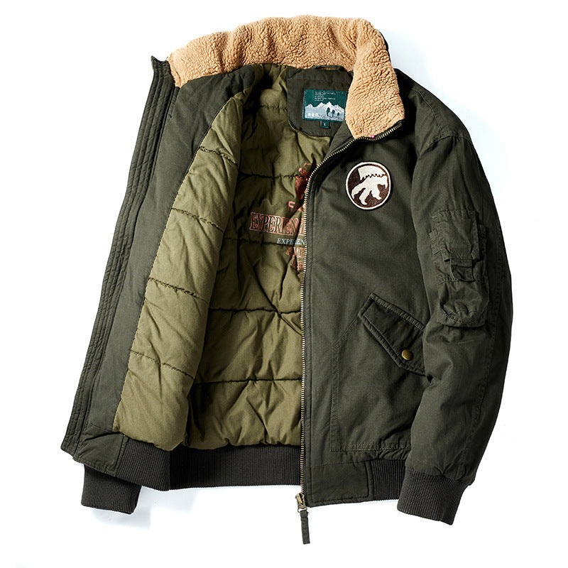 Men's Loose Fit Thick Cotton Pilot Jacket