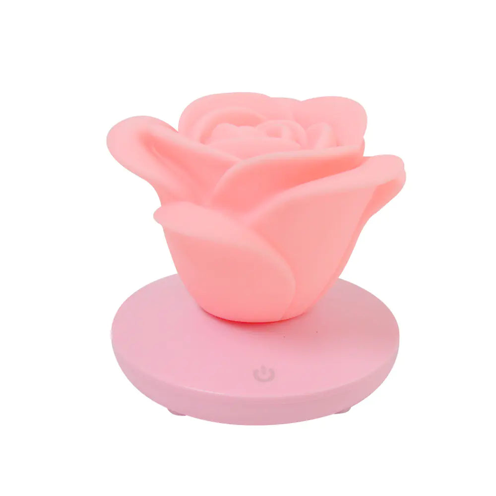 USB Rechargeable Rose Flower LED Touch Table Lamp