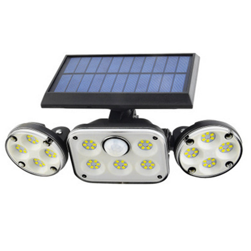 Solar wall light by My Store mounted outdoors with a compact fixture and integrated solar panel