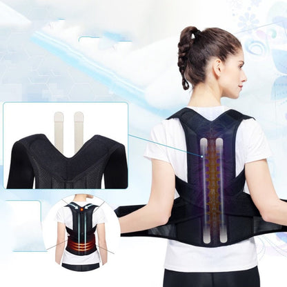 Spine bending posture corrector brace by My Store, adjustable back support worn around the shoulders