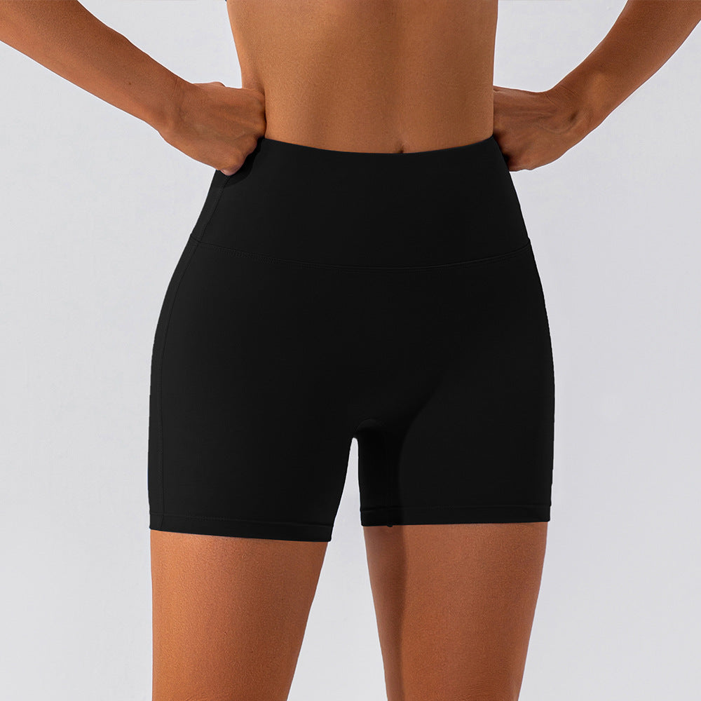 Lightweight breathable women's yoga shorts for workouts in a comfortable athletic design