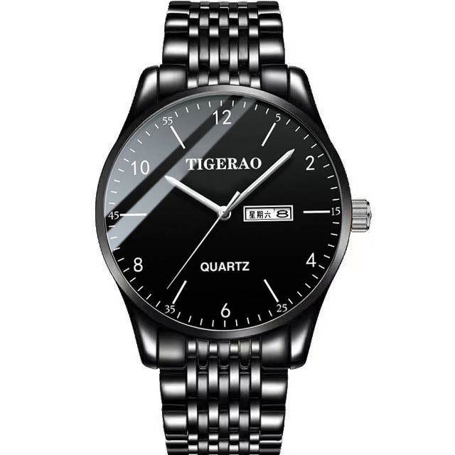 Water-resistant luminous fully automatic movement watch with a classic analog dial and metal case