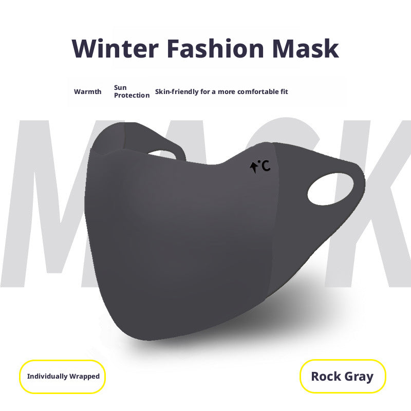 Dark grey winter warm mask by My Store