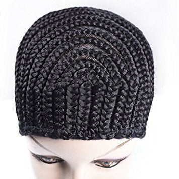 Braided headgear wig by My Store shown from the front with detailed woven strands and structured fit