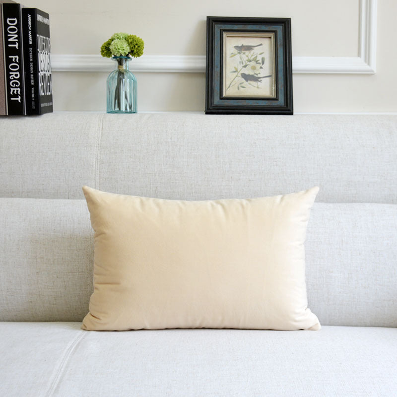 Velvet throw pillow for sofa by My Store in a soft, textured design