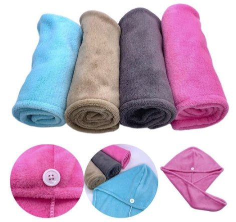 Magic Microfiber Hair Fast Drying Dryer Towel by My Store, soft absorbent wrap for wet hair